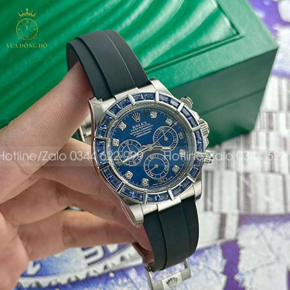 rolex daytona blue saphire benzel